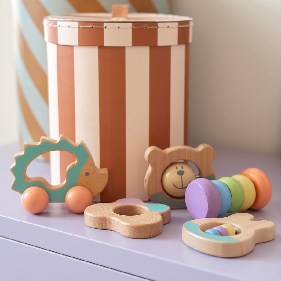 Baby Rattle Set, Welsh Wooden Toys