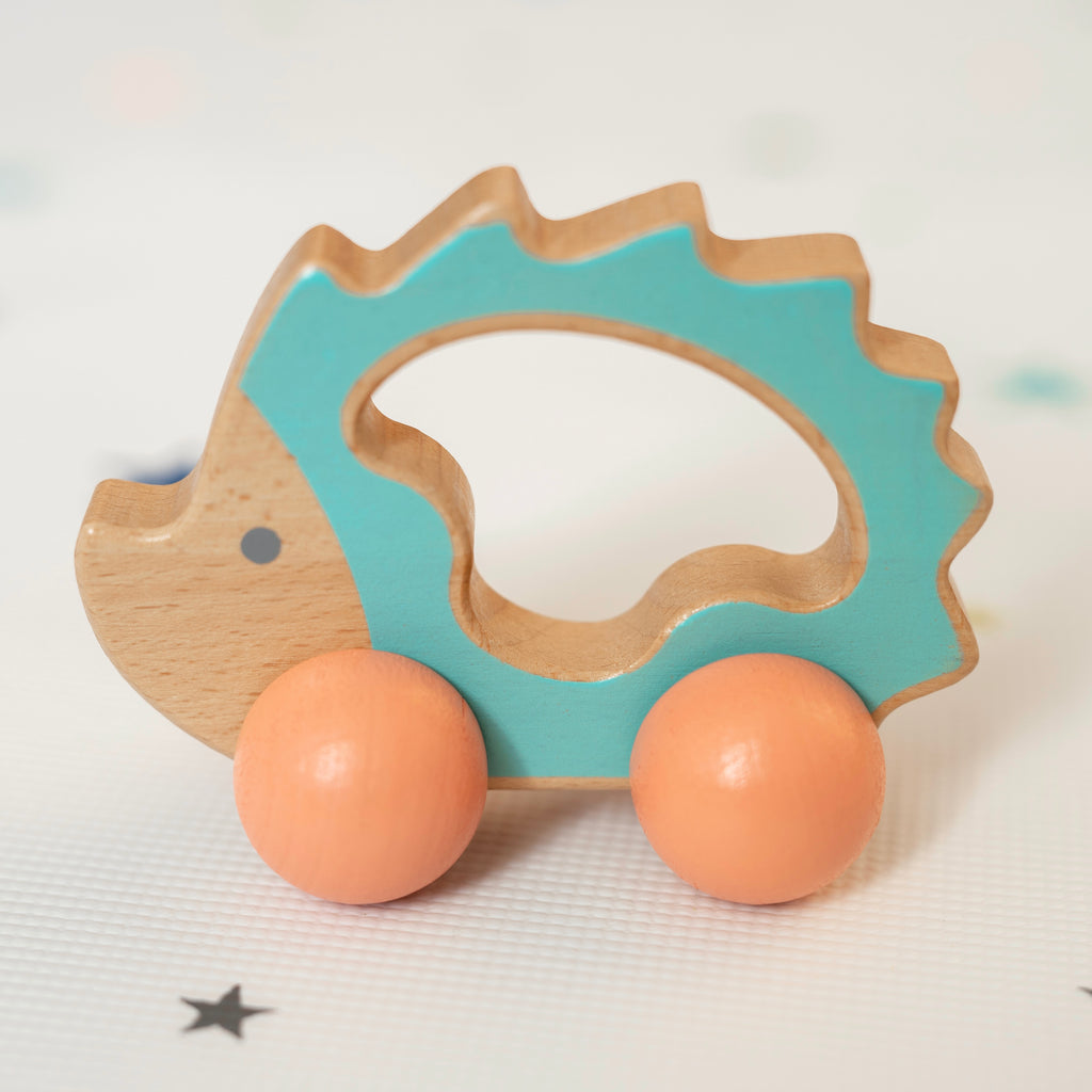 Mwnci Baby Rattle Set, wooden toys made in Wales